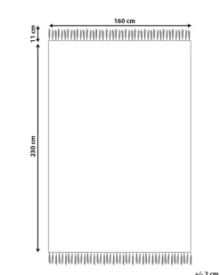 Fashion Beliani Matto Villa Beige/Musta 160 X 230 Cm Yazlik