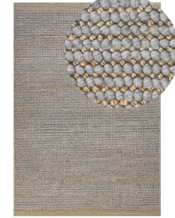 Store Beliani Matto Villa Harmaa 140 X 200 Cm Banoo