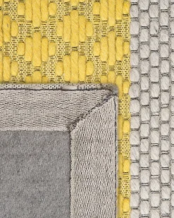 Outlet Beliani Matto Villa Keltainen/Harmaa 160 X 230 Cm Akkaya