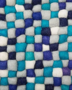 Fashion Beliani Matto Villa Laivastonsininen/Valkoinen 160 X 230 Cm Amdo