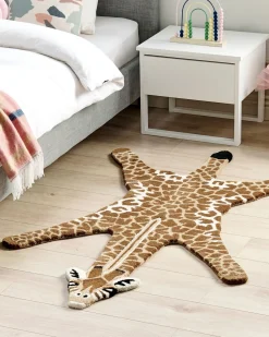 Online Beliani Matto Villa Ruskea/Beige 100 X 160 Cm Melman