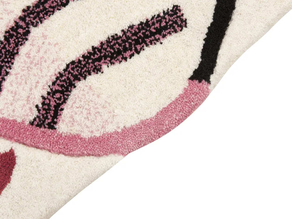 Lastenhuone<Beliani Matto Villa Vaaleanpunainen 120 X 110 Cm Parker