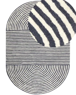 Matot<Beliani Matto Villa Valkoinen/Grafiitinharmaa 140 X 200 Cm Kweta