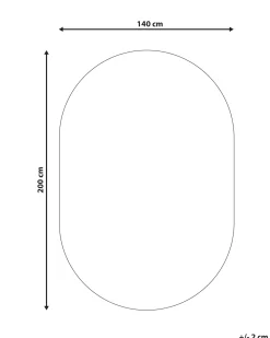 Matot<Beliani Matto Villa Valkoinen/Grafiitinharmaa 140 X 200 Cm Kweta