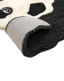 Clearance Beliani Matto Villa Valkoinen/Musta 100 X 160 Cm Jingking