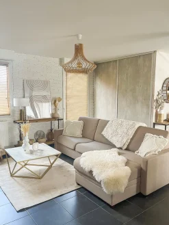 Matot<Beliani Matto Viskoosi Beige 160 X 230 Cm Gesi Ii