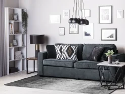 Cheap Beliani Matto Viskoosi Harmaa/Musta 160 X 230 Cm Ercis