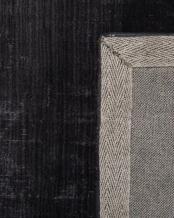 Cheap Beliani Matto Viskoosi Harmaa/Musta 160 X 230 Cm Ercis