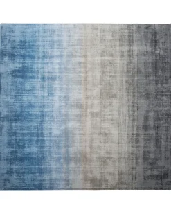 Matot<Beliani Matto Viskoosi Harmaa/Sininen 200 X 200 Cm Ercis