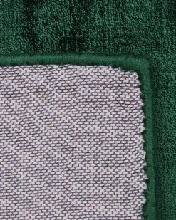 Matot<Beliani Matto Viskoosi Tummanvihrea 140 X 200 Cm Gesi Ii