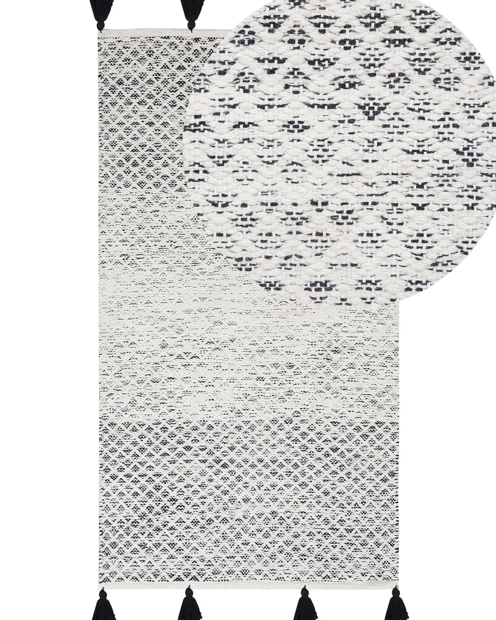 Best Sale Beliani Matto 80X150 Cm Musta Gemlik