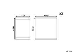 Clearance Beliani Monivarinen Taplakuviollinen Vaihtokangas Puutarhatuoliin 2 Kpl Cine