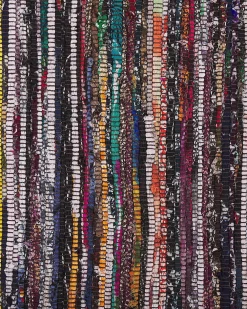 Matot<Beliani Monivarinen Tumma Puuvillamatto 160 X 230 Cm Danca