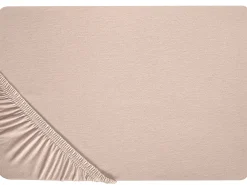 Lastenhuone<Beliani Muotoonommeltu Puuvillalakana 90 X 200 Cm Beige Hofuf