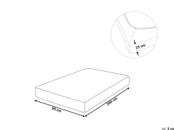 Cheap Beliani Muotoonommeltu Puuvillalakana 90 X 200 Cm Valkoinen Hofuf