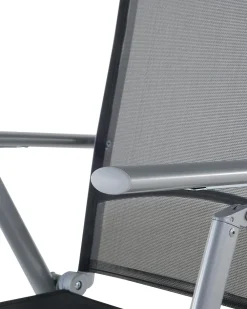 Shop Beliani Musta Alumiininen Puutarhatuolisetti 6 Kpl Catania