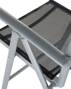 Shop Beliani Musta Alumiininen Puutarhatuolisetti 6 Kpl Catania