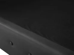 Cheap Beliani Musta 3-Istuttava Keinonahkasohva Chesterfield