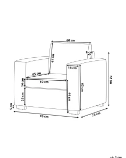 Sale Beliani Musta Nahkaverhoiltu Nojatuoli Helsinki