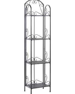 Cheap Beliani Musta Rautainen 4-Tasoinen Hylly Valdivia