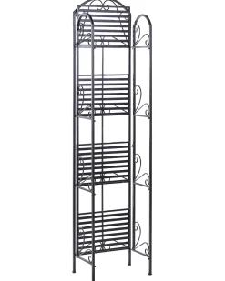 Cheap Beliani Musta Rautainen 4-Tasoinen Hylly Valdivia