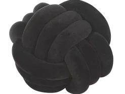 New Beliani Musta Samettinen Solmutyyny O 30 Cm Malni