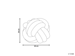 New Beliani Musta Samettinen Solmutyyny O 30 Cm Malni