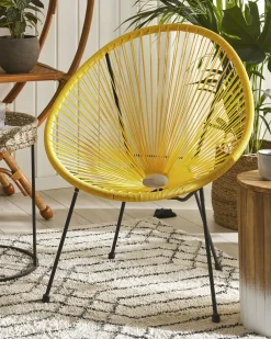 Outlet Beliani Narutuoli Polyrottinki Keltainen Acapulco Ii