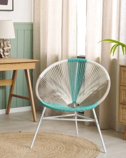 Cheap Beliani Narutuoli Polyrottinki Monivarinen Valkoinen Acapulco