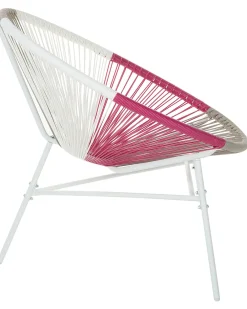 Ulkokalusteet<Beliani Narutuoli Polyrottinki Monivarinen Fuksia 2 Kpl Acapulco