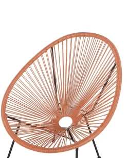 Ulkokalusteet<Beliani Narutuoli Polyrottinki Oranssi Acapulco Ii