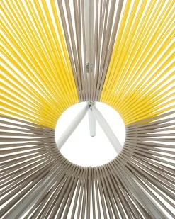 Ulkokalusteet<Beliani Narutuoli Polyrottinki Ruskeanharmaa/Keltainen 2 Kpl Acapulco