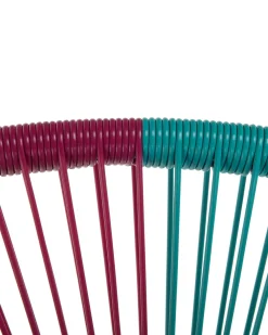 Ulkokalusteet<Beliani Narutuoli Polyrottinki Turkoosi/Pinkki 2 Kpl Acapulco