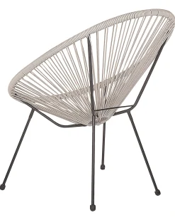 Fashion Beliani Narutuoli Polyrottinki Vaaleanharmaa 2 Kpl Acapulco Ii