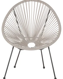 Ulkokalusteet<Beliani Narutuoli Polyrottinki Vaaleanharmaa Acapulco Ii