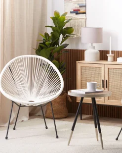 Ulkokalusteet<Beliani Narutuoli Polyrottinki Valkoinen 2 Kpl Acapulco Ii