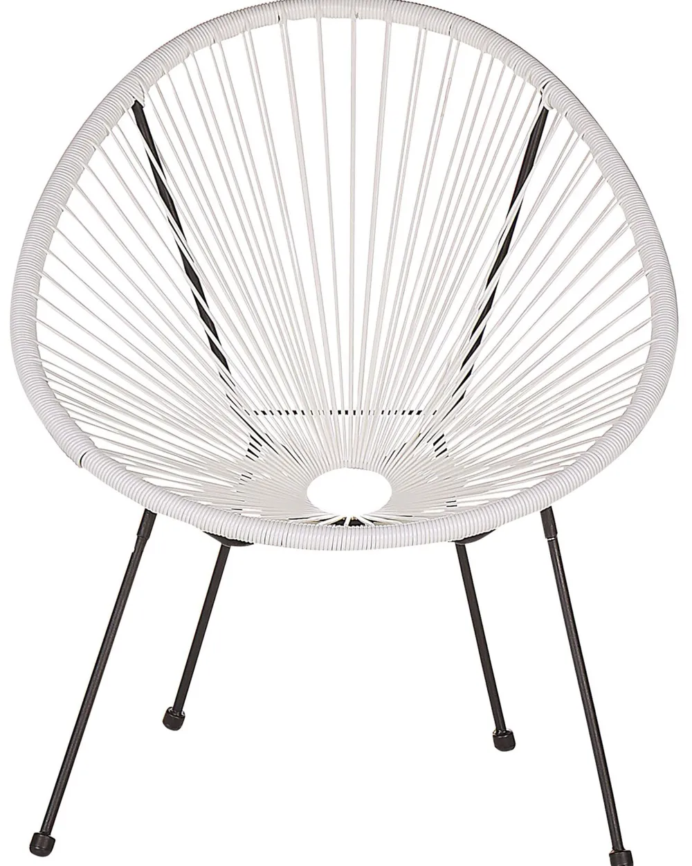 Ulkokalusteet<Beliani Narutuoli Polyrottinki Valkoinen 2 Kpl Acapulco Ii