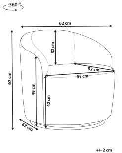 Flash Sale Beliani Nojatuoli Buklee Kermanvalkoinen Davik