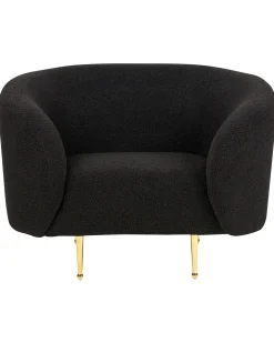 Store Beliani Nojatuoli Buklee Musta Loen