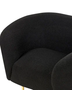 Store Beliani Nojatuoli Buklee Musta Loen