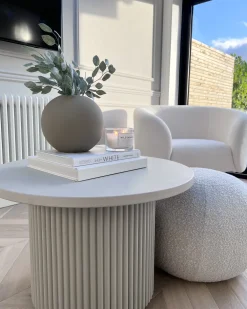 Best Sale Beliani Nojatuoli Buklee Valkoinen Loen