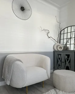 Best Sale Beliani Nojatuoli Buklee Valkoinen Loen