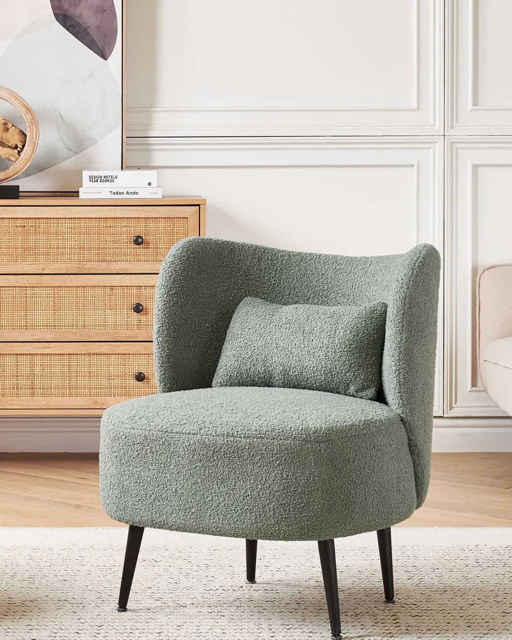 Nojatuolit<Beliani Nojatuoli Buklee Vihrea Otsby