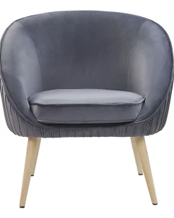 Cheap Beliani Nojatuoli Harmaa Sametti Tromso