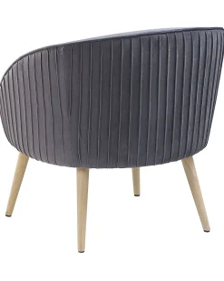 Cheap Beliani Nojatuoli Harmaa Sametti Tromso