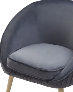 Cheap Beliani Nojatuoli Harmaa Sametti Tromso