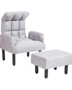 Cheap Beliani Nojatuoli Ja Rahi Harmaa Oland