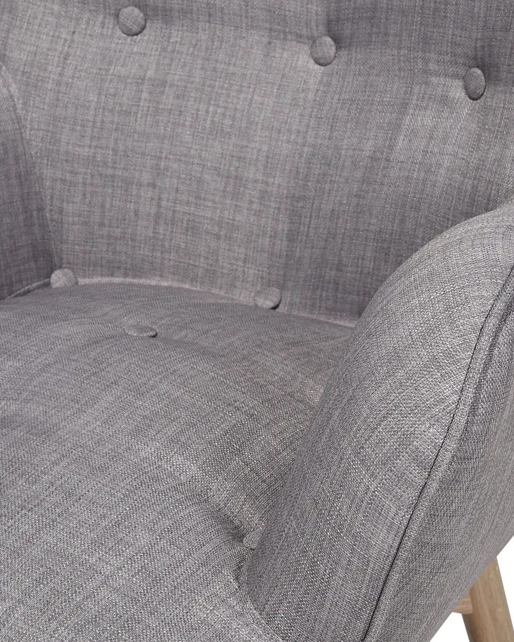 Nojatuolit<Beliani Nojatuoli Ja Rahi Harmaanruskea Vejle