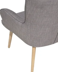 Nojatuolit<Beliani Nojatuoli Ja Rahi Harmaanruskea Vejle