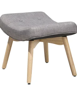 Nojatuolit<Beliani Nojatuoli Ja Rahi Harmaanruskea Vejle